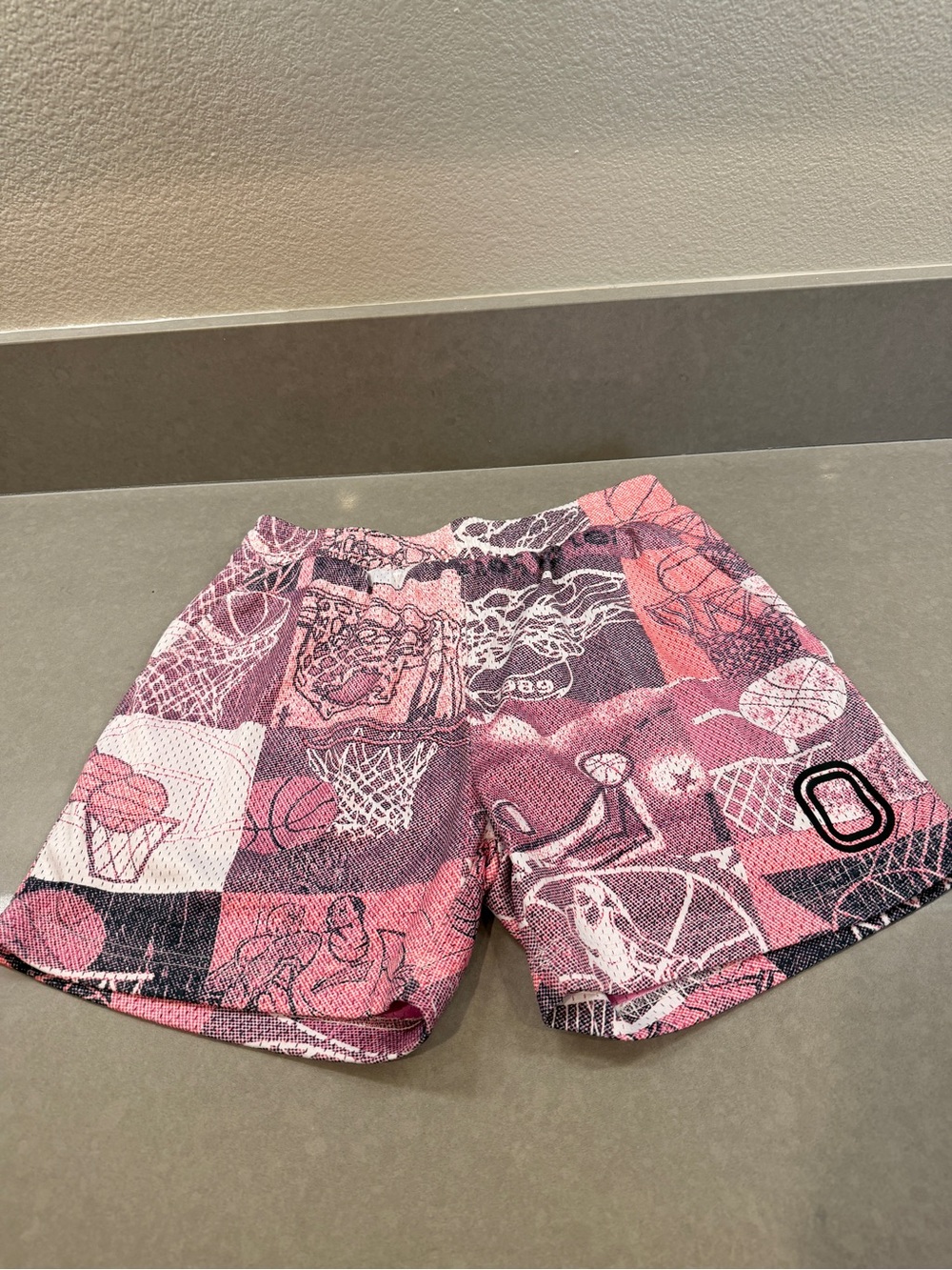 Overtime Pink Graphic Athletic Shorts